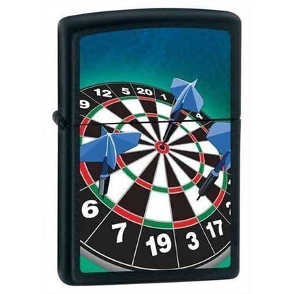 Zippo Lighter - Dartboard Black Matte - Lighter USA