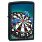 Zippo Lighter - Dartboard Black Matte - Lighter USA