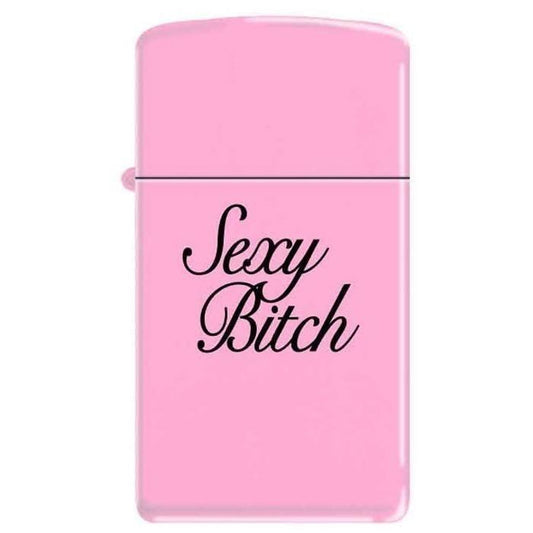 Zippo Lighter - Sexy Bitch Slim Pink Matte - Lighter USA