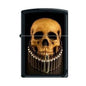 Zippo Lighter - Skull Black Matte - Lighter USA