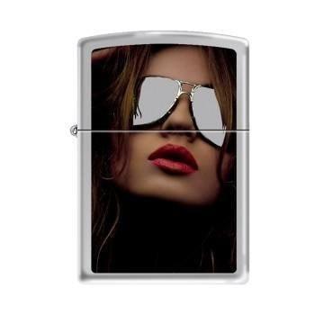 Zippo Lighter - Shades High Polish Chrome - Lighter USA