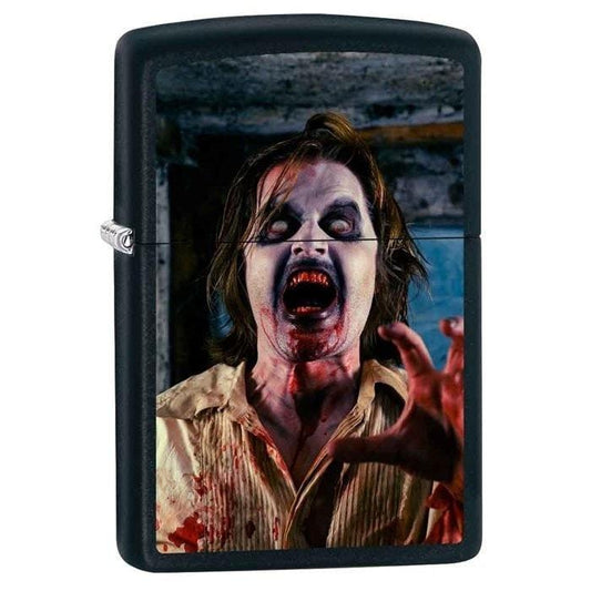 Zippo Lighter - Zombie Screaming Black Matte - Lighter USA