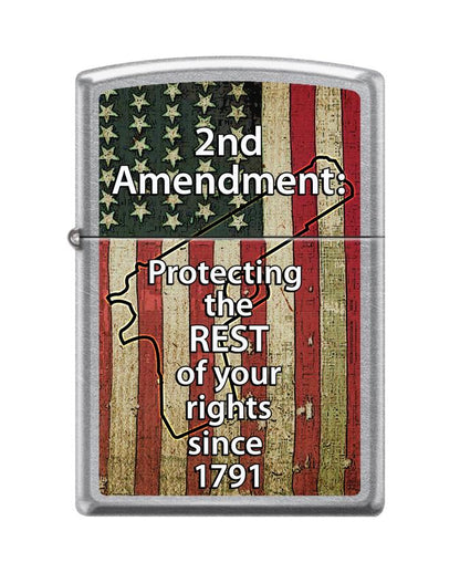 Zippo Lighter - 2nd Amendment: Protect Your Rights - Lighter USA