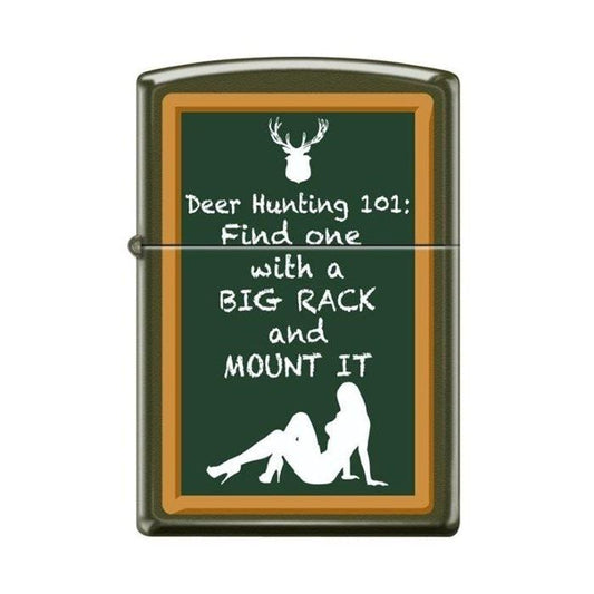 Zippo Lighter - Hunting 101 Green Matte - Lighter USA