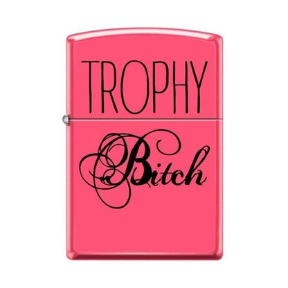 Zippo Lighter - Trophy Bitch Neon Pink - Lighter USA