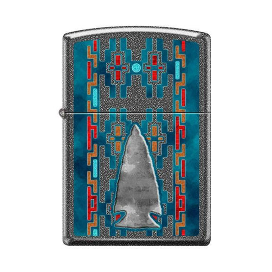 Zippo Lighter - Indian Pattern Arrow Head Ironstone - Lighter USA