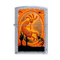 Zippo Lighter - Kokopelli Southwestern Street Chrome - Lighter USA