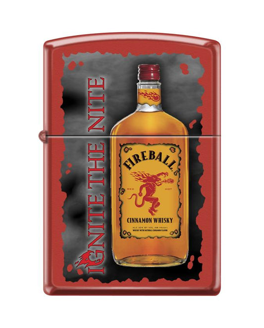 Zippo Lighter - Ignite the Night Fireball - Lighter USA