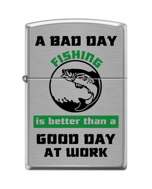 Zippo Lighter - Bad Day Fishing - Lighter USA