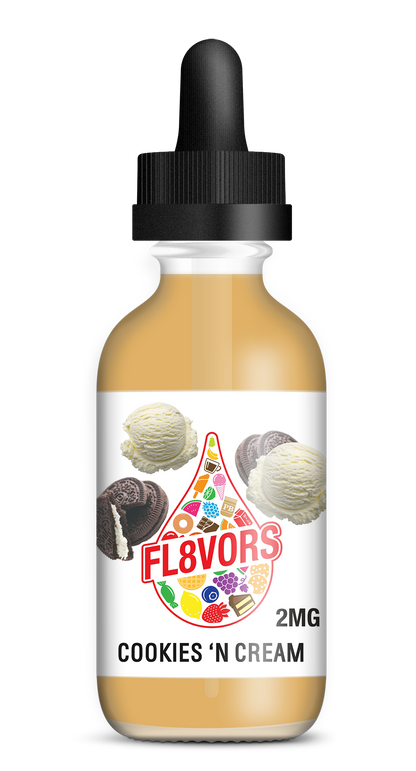 FL8VORS 60ml Vape Juice - Cookies & Cream