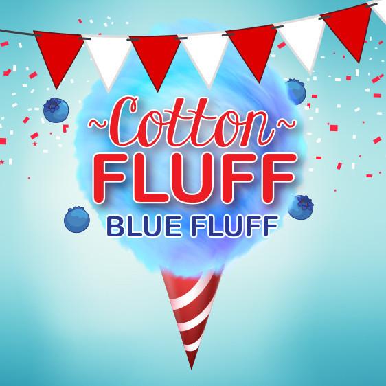 Cotton Fluff 60ml Vape Juice - Blue Fluff
