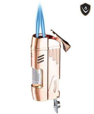 Vector Delta Double Flame Lighter with Cigar Punch - Lighter USA