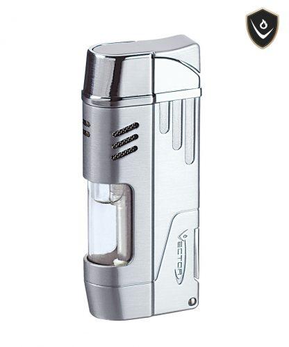 Vector Delta Double Flame Lighter with Cigar Punch - Lighter USA