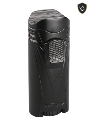 Vector Ironquad Quadruple Flame - Black Matte - Lighter USA