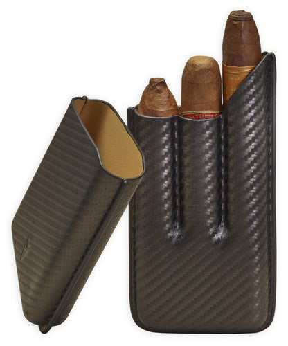 Lotus Carbon Fiber Stick Cigar Cases - Lighter USA