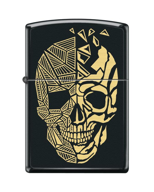 Zippo Lighter - Shattered Polygon Skull - Lighter USA