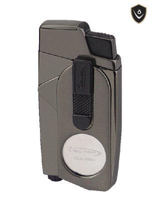 Vector Xcaliber Double Flame Lighter with Cutter - Lighter USA