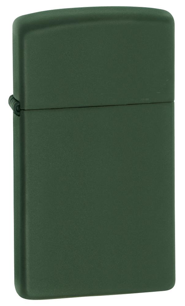 Zippo Lighter - Slim Green Matte - Lighter USA