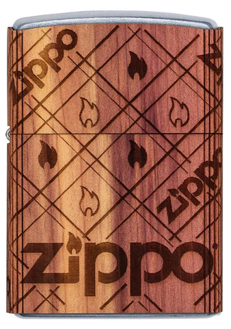 Zippo Lighter - Woodchuck Zippo Cedar Wrap Zippo Lighter - Woodchuck Zippo Cedar Wrap Zippo - Lighter USA