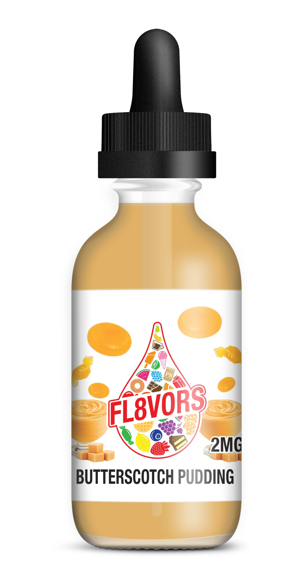 FL8VORS 60ml Vape Juice - Butterscotch Pudding