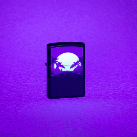 Zippo Lighter - Sunset Black Light Zippo Lighter - Sunset Black Light Zippo - Lighter USA