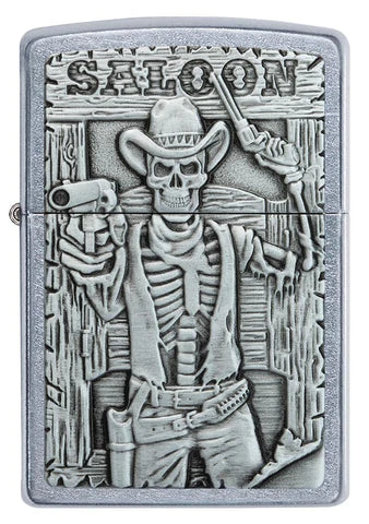 Zippo Lighter - Saloon Skull Zippo Lighter - Saloon Skull Zippo - Lighter USA