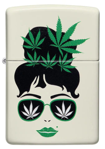 Zippo Lighter - Lady Cannabis Zippo Lighter - Lady Cannabis Zippo - Lighter USA