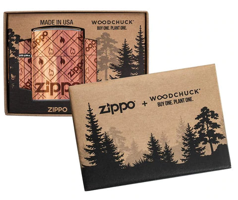 Zippo Lighter - Woodchuck Zippo Cedar Wrap Zippo Lighter - Woodchuck Zippo Cedar Wrap Zippo - Lighter USA