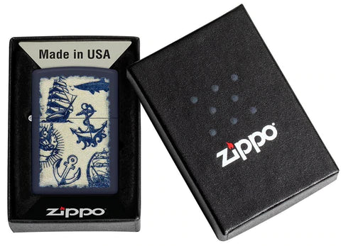 Zippo Lighter - Nautical Zippo Lighter - Nautical Zippo - Lighter USA