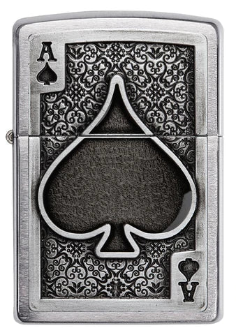 Zippo Lighter -  Ace Of Spades Emblem Zippo Lighter -  Ace Of Spades Emblem Zippo - Lighter USA