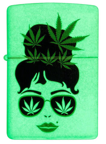 Zippo Lighter - Lady Cannabis Zippo Lighter - Lady Cannabis Zippo - Lighter USA