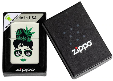 Zippo Lighter - Lady Cannabis Zippo Lighter - Lady Cannabis Zippo - Lighter USA