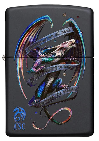 Zippo Lighter - Anne Stokes Colored Dragon Zippo Lighter - Anne Stokes Colored Dragon Zippo - Lighter USA