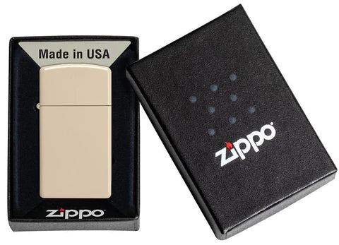 Zippo Lighter - Slim Flat Sand Zippo Lighter - Slim Flat Sand Zippo - Lighter USA