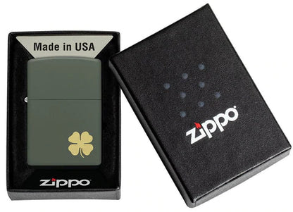 Zippo Lighter - Four Leaf Clover Zippo Lighter - Four Leaf Clover Zippo - Lighter USA