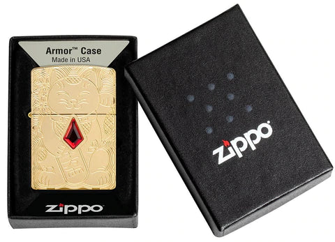 Zippo Lighter - Lucky Cat Zippo Lighter - Lucky Cat Zippo - Lighter USA