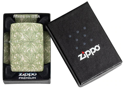 Zippo Lighter - All Over Cannabis Zippo Lighter - All Over Cannabis Zippo - Lighter USA