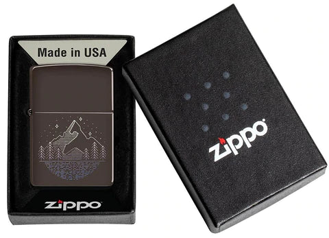 Zippo Lighter - Brown Mountain Zippo Lighter - Brown Mountain Zippo - Lighter USA