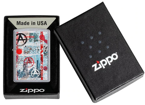 Zippo Lighter - Street Art Anarchy Zippo Lighter - Street Art Anarchy Zippo - Lighter USA