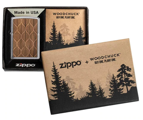 Zippo Lighter - Woodchuck Walnut Leaves Zippo Lighter - Woodchuck Walnut Leaves Zippo - Lighter USA