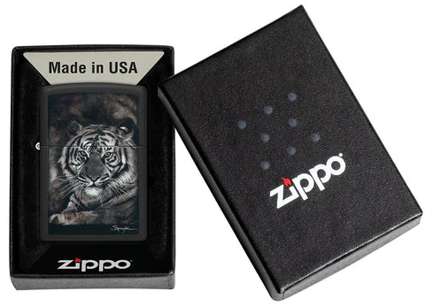 Zippo Lighter - Spazuk Tiger Fire Painting Zippo Lighter - Spazuk Tiger Fire Painting Zippo - Lighter USA