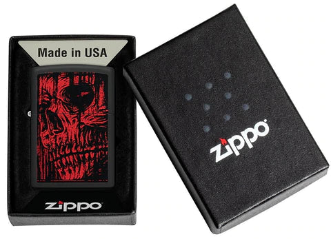 Zippo Lighter - Red Skull Zippo Lighter - Red Skull Zippo - Lighter USA