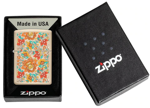 Zippo Lighter - Groovy Floral Zippo Lighter - Groovy Floral Zippo - Lighter USA