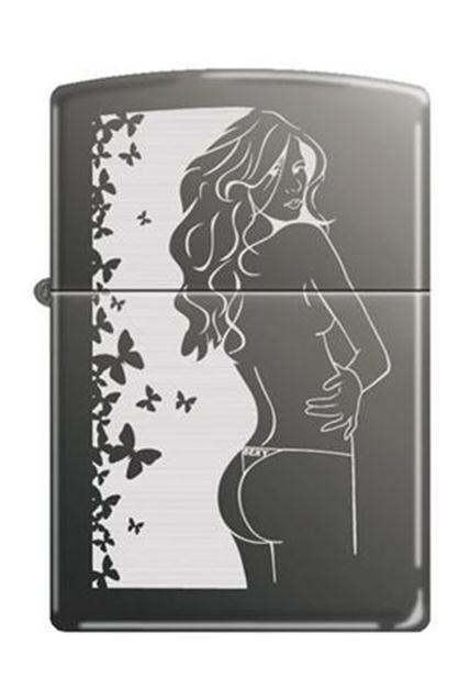 Zippo Lighter - Cindy Black Ice - Lighter USA