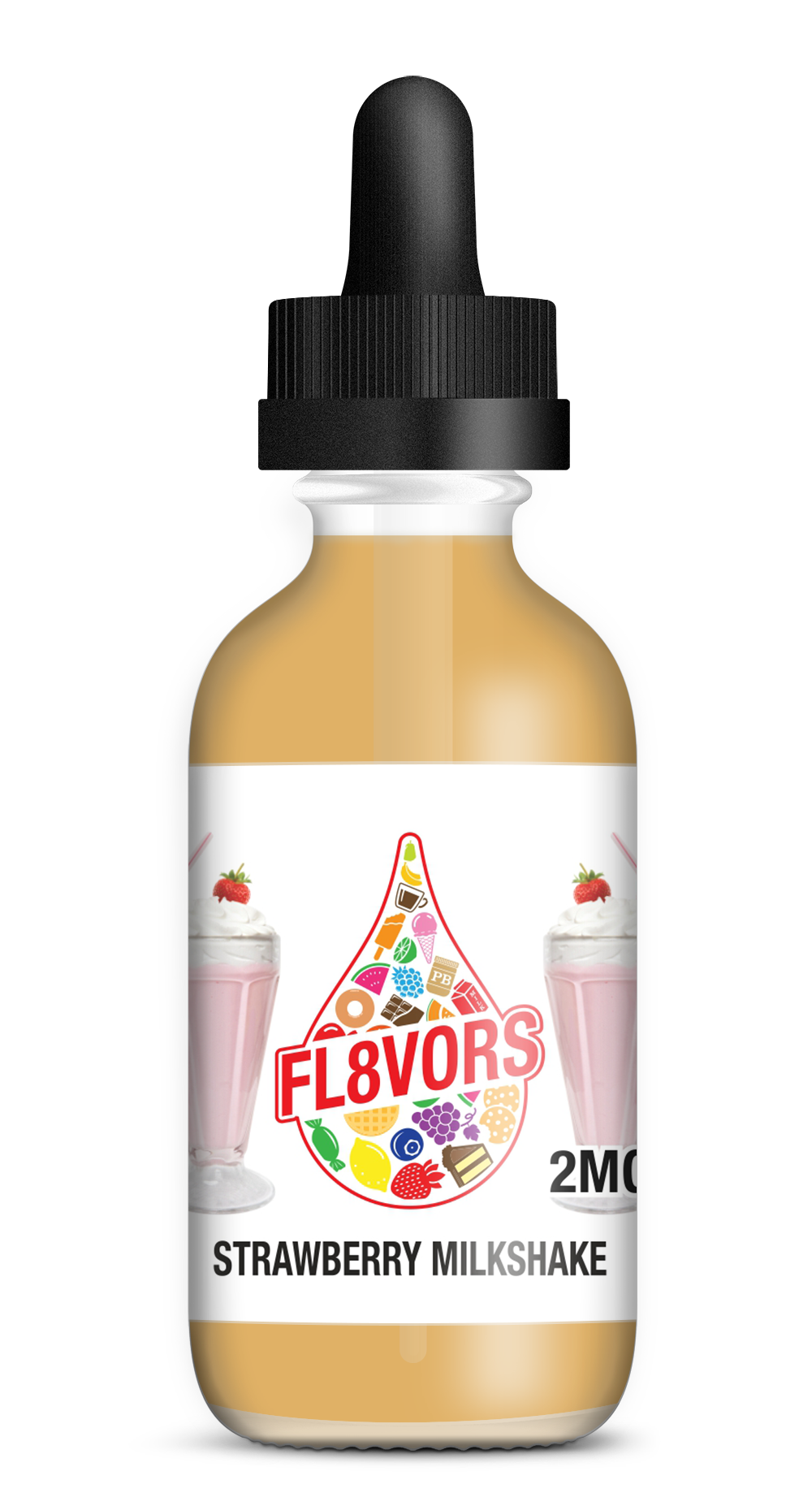 FL8VORS 60ml Vape Juice - Strawberry Milkshake