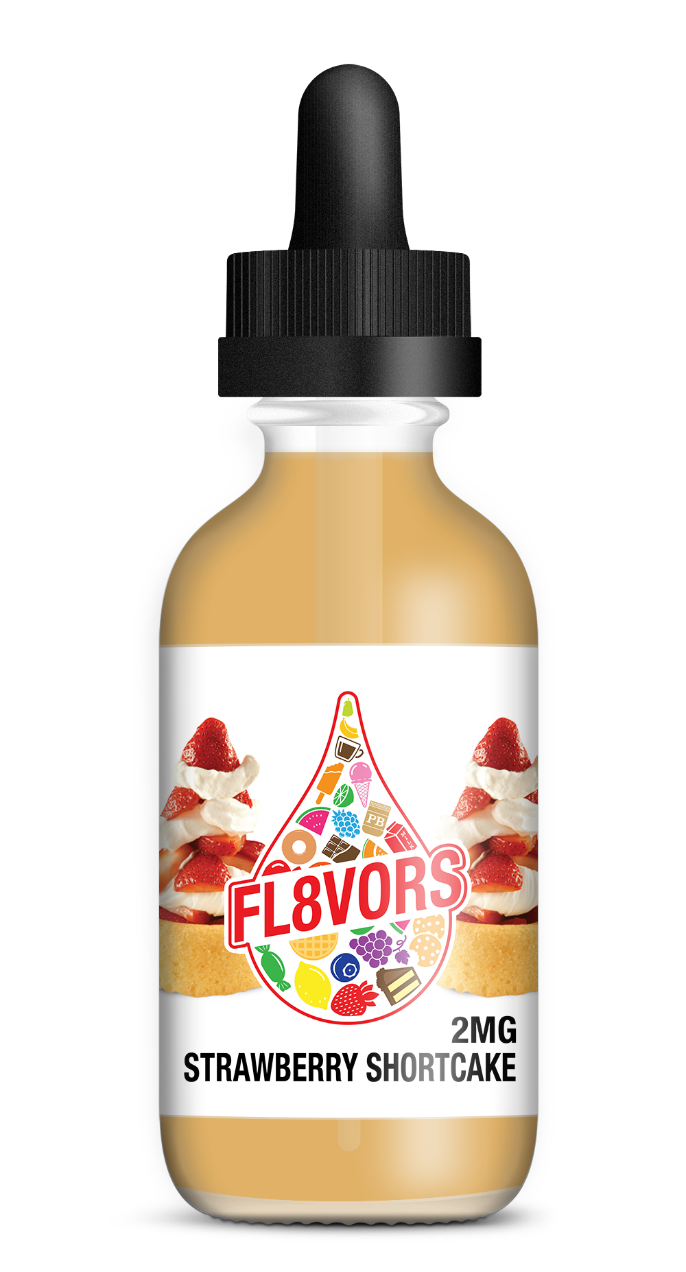 FL8VORS 60ml Vape Juice - Strawberry Shortcake