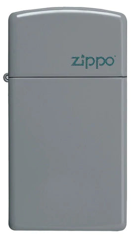 Zippo Lighter - Slim Flat Grey w/ Zippo Logo Zippo Lighter - Slim Flat Grey w/ Zippo Logo Zippo - Lighter USA