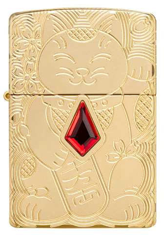 Zippo Lighter - Lucky Cat Zippo Lighter - Lucky Cat Zippo - Lighter USA