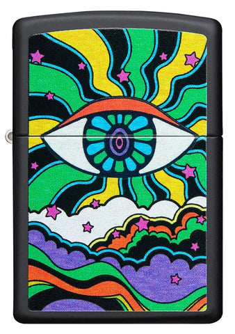 Zippo Lighter - Black Light Eye Design Zippo Lighter - Black Light Eye Design Zippo - Lighter USA