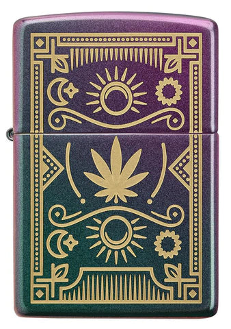 Zippo Lighter - Iridescent Cannabis Zippo Lighter - Iridescent Cannabis Zippo - Lighter USA